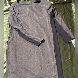 Grey and black dress, long sleeve
